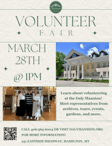 Daly Mansion Volunteer Fair @ Daly Mansion